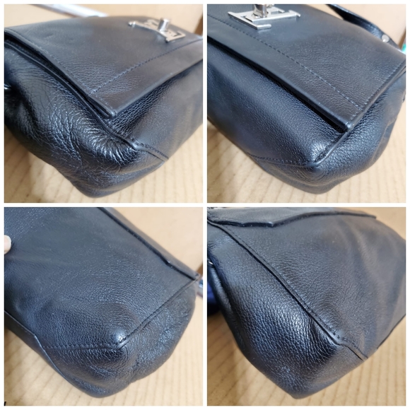 LOUIS VUITTON Lockme BB Black Pebbled Leather Bag - Picture 11 of 12